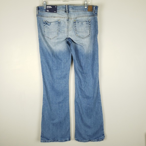 American Eagle Favorite Boyfriend Low Rise Jeans 12 Long NWT 2010 - Picture 6 of 7